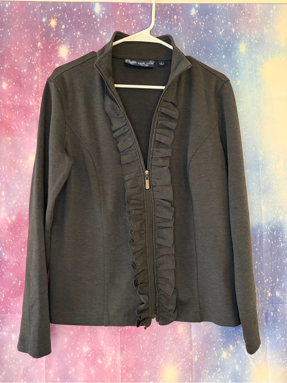 Susan graver ruffled jacket